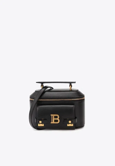 Balmain B-buzz 19 Vanity Leather Top Handle Bag