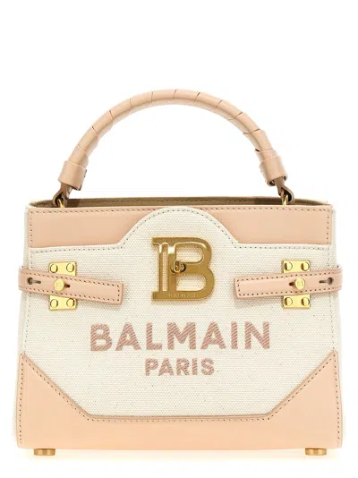Balmain B-buzz 22 Handbag In Bianco