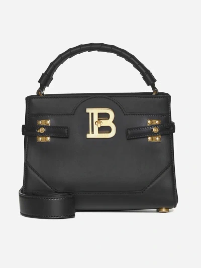 BALMAIN B-BUZZ 22 LEATHER BAG