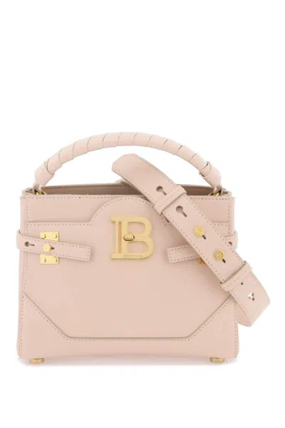 Balmain B-buzz 22 Top Handle Handbag In Cream