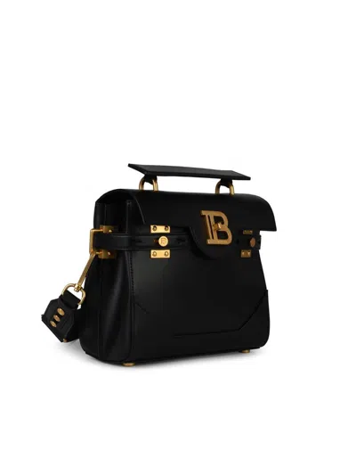 Balmain 'b-buzz 23' Black Leather Bag