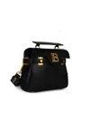 Balmain Small Top Handle B-buzz Bag In Black