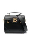 Balmain Women B-buzz Leather Crossbody Bag In Black