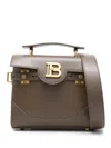Balmain B-buzz 23 Calfskin Bag In Brown