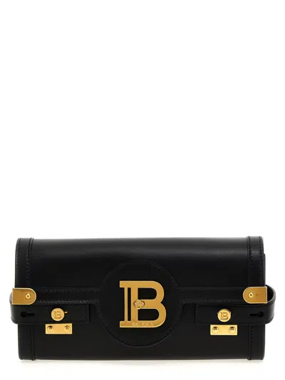 Balmain B-buzz 23 Clutch Bag In Black