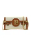 Balmain B-buzz 23 Clutch Bag In Nude