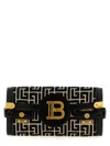 Balmain Bbuzz 23 Monogram Jacquard Clutch In Multicolor