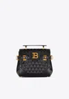 Balmain B-buzz 23 Diamond-quilted Top Handle Bag