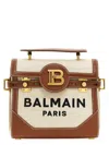Balmain B-buzz 23 Bag In Canvas And Leather