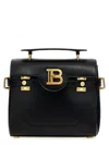 Balmain Bbuzz 23 Top-handle Bag In Smooth Leather In Black
