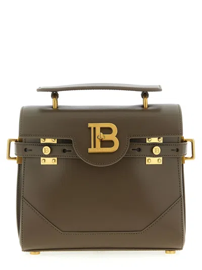 Balmain B-buzz 23 Handbag In Brown