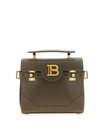 Balmain B-buzz 23 Handbag In Brown