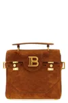 Balmain Medium Handle Bag Adjustable Strap Hardware In Brown