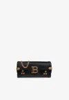 Balmain B-buzz Pouch 23 Leather Clutch