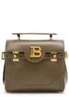 Balmain B-buzz 23 Leather Top Handle Bag