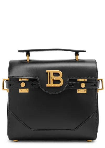Balmain B-buzz 23 Leather Top Handle Bag