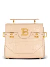 Balmain B-buzz 23 Leather Tote Bag In Neutrals