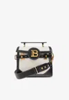 Balmain B-buzz 23 Raffia Top Handle Bags