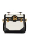 BALMAIN BALMAIN B-BUZZ 23-RAPHIA CANVAS&CALFSKIN