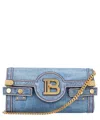 Balmain Women's B-buzz Pouch 23 In Lightblue
