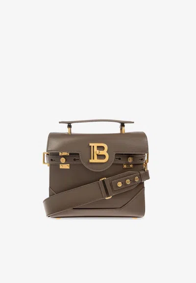 Balmain B-buzz 23 Top Handle Bag In Green