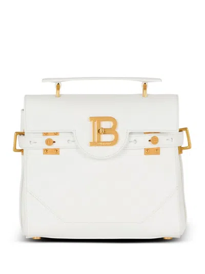 Balmain B-buzz 23 Tote Bag In White