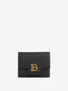 Balmain Black B-buzz Trifold Wallet In Black