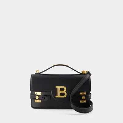 BALMAIN B-BUZZ 24 CROSSBODY - BALMAIN - LEATHER - BLACK