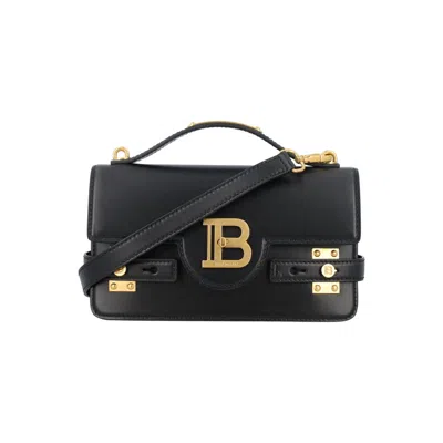 Balmain B-buzz 24 Crossbody Bag In Black