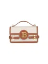 Balmain B-buzz 24 Top Handle Bag In Cream