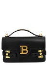 Balmain Bbuzz 24 Shoulder Bag In Smooth Leather In Black