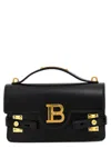 Balmain Bbuzz 24 Shoulder Bag In Smooth Leather In Black