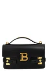 Balmain Bbuzz 24 Shoulder Bag In Smooth Leather In Black