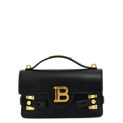 Balmain B-buzz 24 Handbag In Black