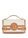 Balmain B-buzz 24 Top Handle Bag In Braun