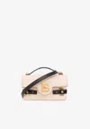 BALMAIN B-BUZZ 24 LEATHER CROSSBODY BAG
