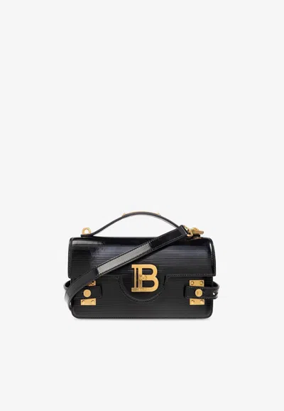 Balmain B-buzz 24 Leather Crossbody Bag