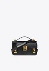 Balmain B-buzz 24 Leather Top Handle Bag