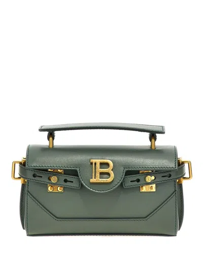 Balmain B-buzz 24 Shoulder Bag In グリーン