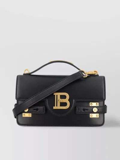 Balmain B-buzz 24 Shoulder Bag In Black