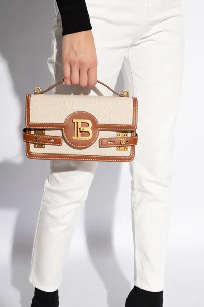 Balmain B-buzz 24 Top Handle Bag In Beige | ModeSens