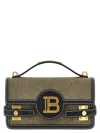 Balmain B-buzz 24 Canvas Shoulder Bag In Green