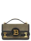 Balmain B-buzz 24 Canvas Shoulder Bag In Green