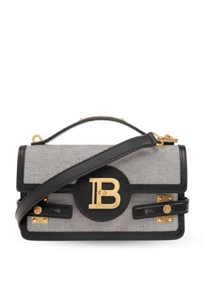 Balmain B-buzz 24 Shoulder Bag In Black