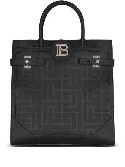 Balmain B-buzz 36 Tote Bag In Black
