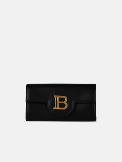 Balmain 'b-buzz' Black Leather Crossbody Bag