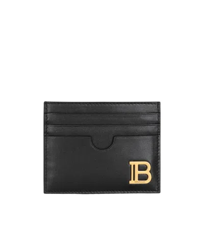 Balmain Women's B-buzz Card Holder In Black