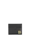 Balmain B-buzz Card Holder In Black