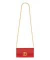 Balmain B-buzz Crossbody Bag In Red
