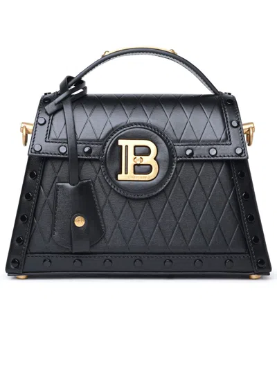 Balmain Black Grid-embossed B-buzz Dynasty Bag